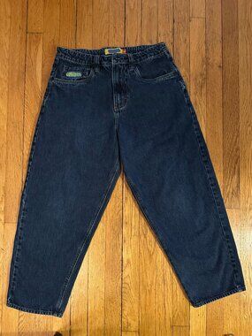 Empyre Dog Evening Ultra Loose Dark Blue Denim Skate Jeans Mens Size 28